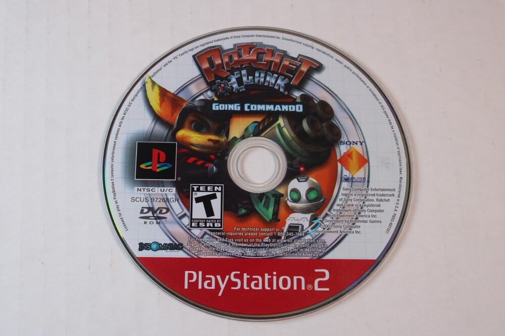 Ratchet & Clank: Going Commando Greatest Hits (Sony PS2) Disc Only, Tested
